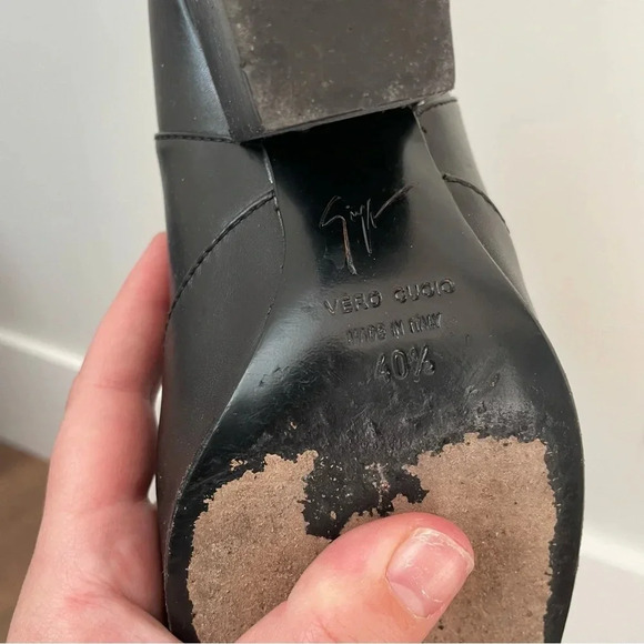 Giuseppe Zanotti  Nikita Buckle Leather Ankle Boots - Picture 6 of 8